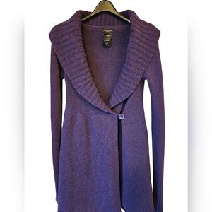 💥 2 For 30. Aritzia Talula purple wrap knit cardigan. Size xxs